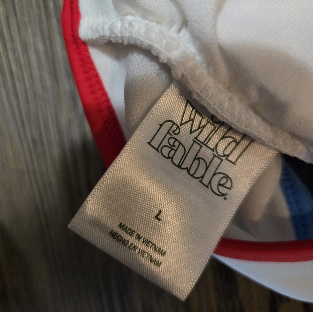 Wild Fable Red and Blue Bikini Top - Picture 5 of 8